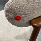 Open Box: Edison Dining Side Chair - Performance Chenille Tweed Sand, Cool Walnut