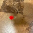 Open Box: Pierce &amp; Ward Burl Inlay Coffee Table (42") - Light Nutmeg