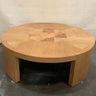 Open Box: Pierce &amp; Ward Burl Inlay Coffee Table (42") - Light Nutmeg