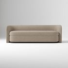 Open Box: Teagan Sleeper Sofa, Queen - Performance Distressed Velvet, Mocha