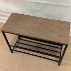 Open Box: Yamazaki Entryway Storage Organizer &amp; Bench - Black