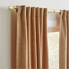 Open Box: Worn Velvet Light Filtering Curtain (48"W x 96"L) - Camel