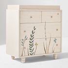 Joseph Altuzarra Painted Botanical Narrow 4-Drawer Dresser with Removable Topper (36")