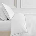 750 Thread Count Piped Sateen Duvet Cover &amp; Shams