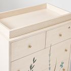 Joseph Altuzarra Painted Botanical Narrow 4-Drawer Dresser with Removable Topper (36")