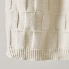 Modern Basketweave Knit Throw