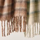 Plaid Pop Faux Mohair Throw