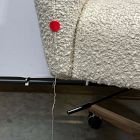 Open Box: Atkins Desk Chair - Flax/Linen Lisbon Cream, Toasted Ash Base