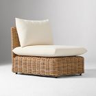 Open Box: Westport Slim Profile Outdoor Armless Single - Crosshatch Weave Alabaster, Natural