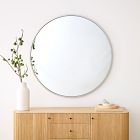 Metal Frame Round Mirror