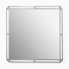Pierce &amp; Ward Square Deco Dot Wall Mirror