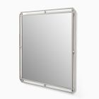 Pierce &amp; Ward Square Deco Dot Wall Mirror