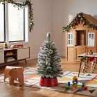 Faux Frosted Swiss Pine Tree w/ Berries (3')