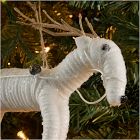 Felt Snow Angel Deer Ornament