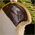 Glass Black &amp; White Cookie Ornament