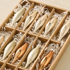 Small Glass Marquise Ornaments (Set of 25) - Champagne