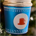 Glass Coffee Cup Ornament