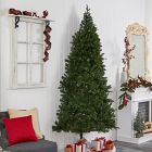 Pre-Lit Faux Alpine Spruce Flat-Back Tree (8')