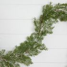 Faux Real Touch Evergreen Vine Garland (6')