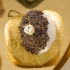 Glass Caviar Chip Ornament