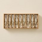 Medium Glass Marquise Ornaments (Set of 9) - Mercury