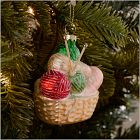 Glass Knitting Ornament