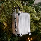 Glass Suitcase Ornament