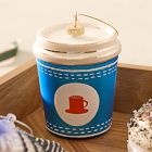 Glass Coffee Cup Ornament