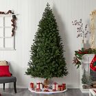 Pre-Lit Faux Alpine Spruce Flat-Back Tree (8')