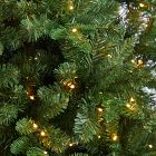 Pre-Lit Faux Alpine Spruce Flat-Back Tree (8')