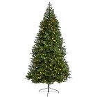 Pre-Lit Faux Alpine Spruce Flat-Back Tree (8')