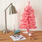 Pre-Lit Faux Blush Pink Tree (2')