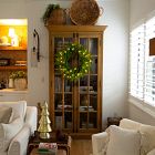 Pre-Lit Faux Natural Norfolk Pine Wreath (24")