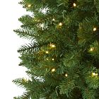 Pre-Lit Faux Slim Mountain Pine Tree (6'&ndash;9')