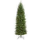Pre-Lit Faux Slim Mountain Pine Tree (6'&ndash;9')