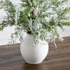 Pre-Lit Faux Snowy Cypress Tree (18")