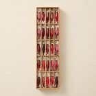 Small Glass Marquise Ornaments (Set of 25) - Red