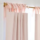 Cotton Tie-Top Blackout Curtain