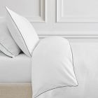 750 Thread Count Piped Sateen Duvet Cover &amp; Shams