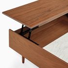 Mid-Century Marble Double Pop-Up Coffee Table (51")