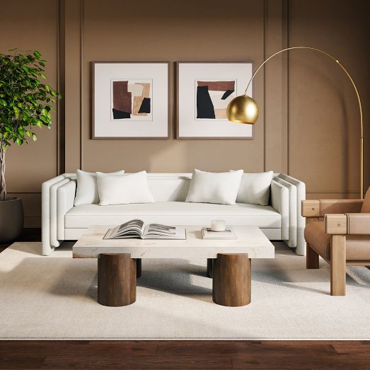 Taren Marble Coffee Table (60") by West Elm