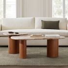 Alora Solid Wood &amp; Marble Nesting Coffee Tables (23"&ndash;44")