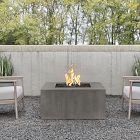 Ruddie Concrete Square Outdoor Fire Pit Table with Hidden Tank (40")