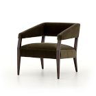 Angled Arm Club Chair