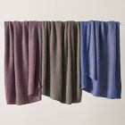 Two-Tone Textured Knit Throw
