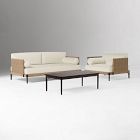 Ventura Aluminum Outdoor Sofa, Lounge Chair &amp; Coffee Table Set