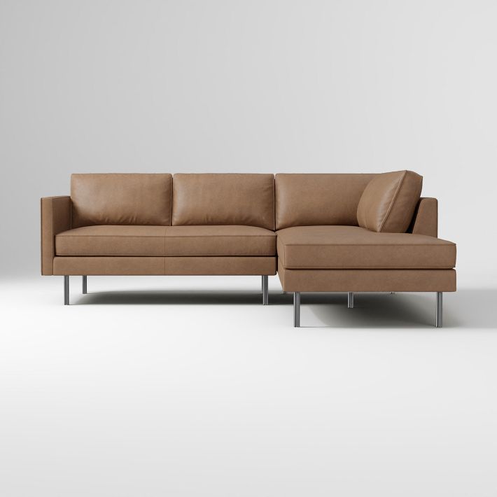 Axel 2 Piece Terminal Chaise Sectional | Sofa With Chaise | West Elm