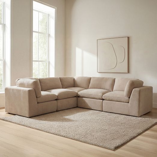 Emberleigh Classic 3-Piece L-Shaped Foam Modular Sectional (109") by West Elm