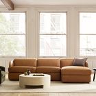 Leroy Motion Reclining Leather 3-Piece Chaise Sectional (108")