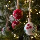 Small Embroidered Felt Balls (Set of 6)